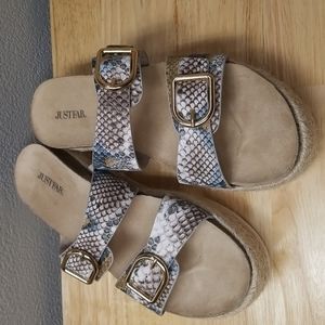 JustFab sandals, size 9